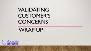 Validating Customer’s Concerns in spa retail sales wrap up